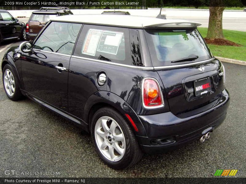 Midnight Black / Punch Carbon Black Leather 2009 Mini Cooper S Hardtop