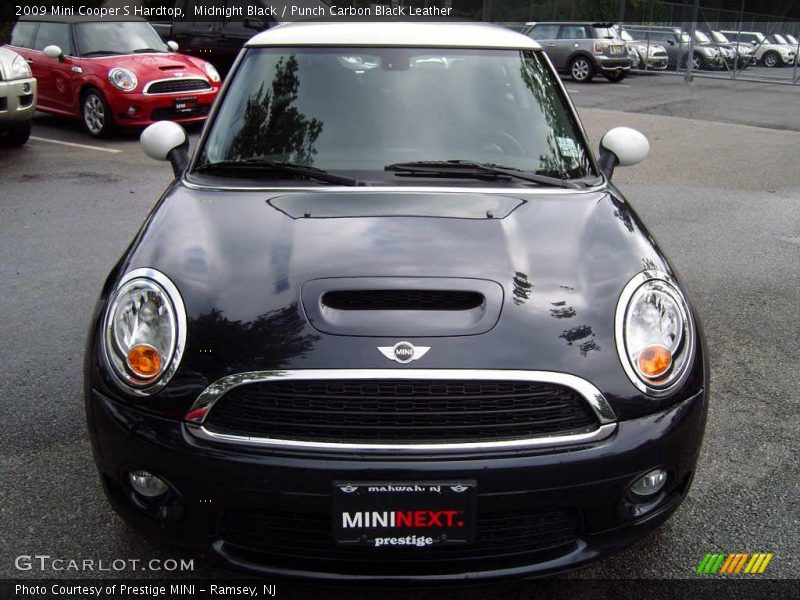 Midnight Black / Punch Carbon Black Leather 2009 Mini Cooper S Hardtop