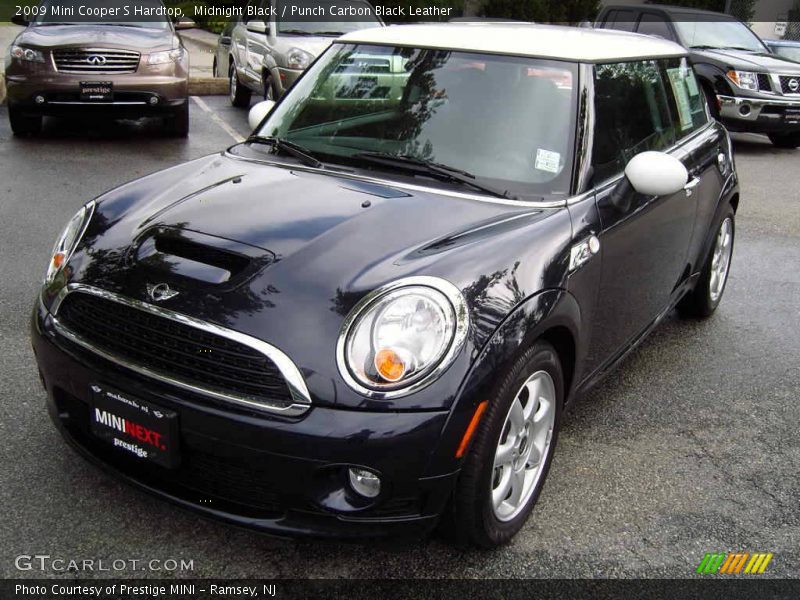Midnight Black / Punch Carbon Black Leather 2009 Mini Cooper S Hardtop
