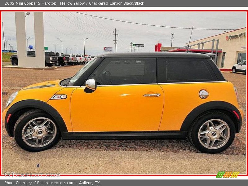 Mellow Yellow / Checkered Carbon Black/Black 2009 Mini Cooper S Hardtop