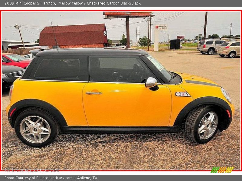 Mellow Yellow / Checkered Carbon Black/Black 2009 Mini Cooper S Hardtop