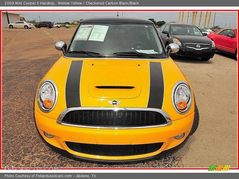 Mellow Yellow / Checkered Carbon Black/Black 2009 Mini Cooper S Hardtop
