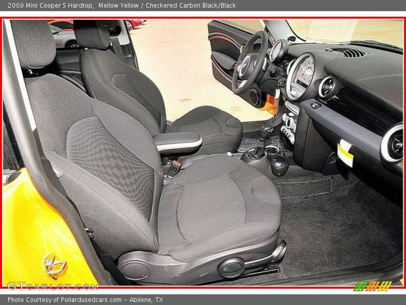 Mellow Yellow / Checkered Carbon Black/Black 2009 Mini Cooper S Hardtop