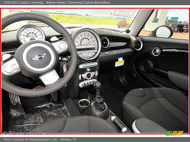 Mellow Yellow / Checkered Carbon Black/Black 2009 Mini Cooper S Hardtop