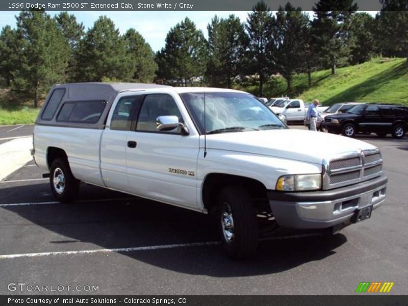 Stone White / Gray 1996 Dodge Ram 2500 ST Extended Cab