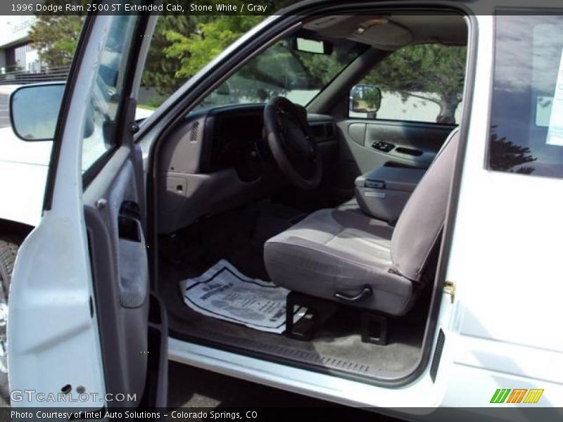 Stone White / Gray 1996 Dodge Ram 2500 ST Extended Cab