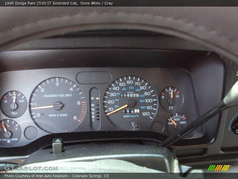 Stone White / Gray 1996 Dodge Ram 2500 ST Extended Cab