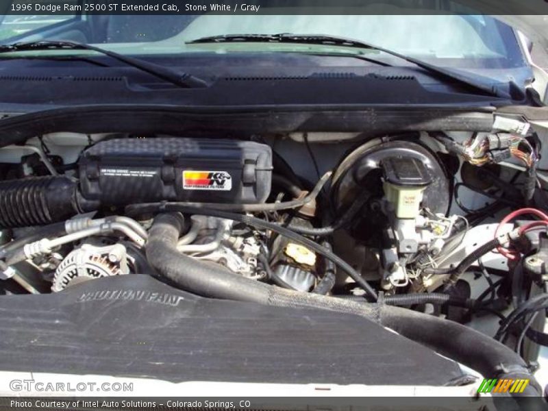 Stone White / Gray 1996 Dodge Ram 2500 ST Extended Cab