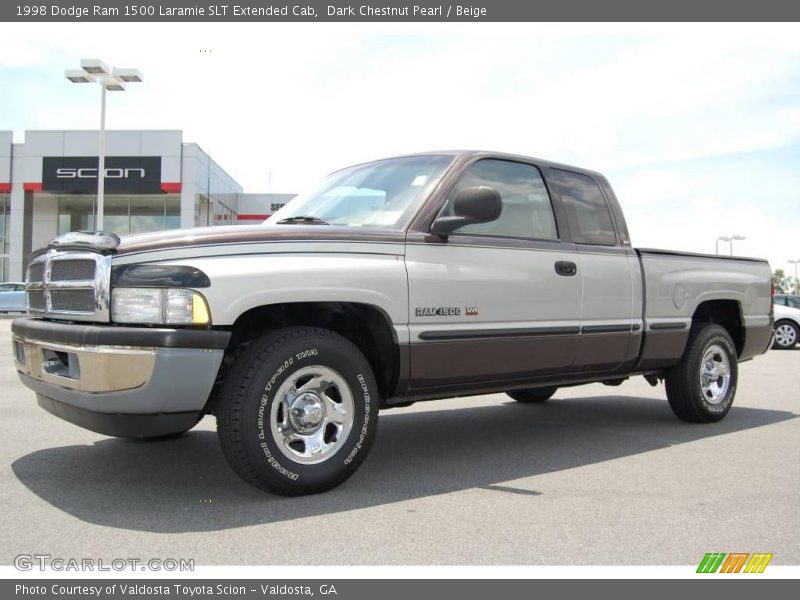 Dark Chestnut Pearl / Beige 1998 Dodge Ram 1500 Laramie SLT Extended Cab