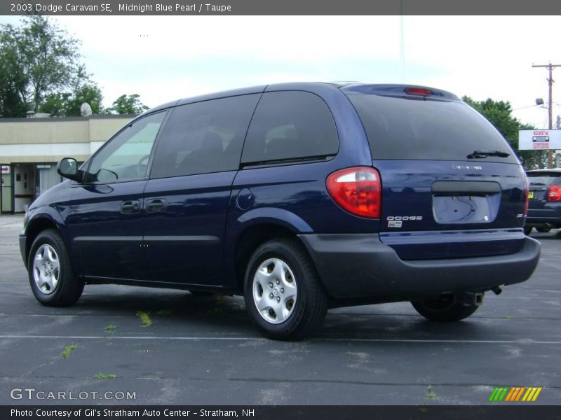 Midnight Blue Pearl / Taupe 2003 Dodge Caravan SE