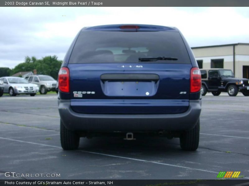 Midnight Blue Pearl / Taupe 2003 Dodge Caravan SE