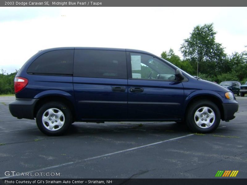 Midnight Blue Pearl / Taupe 2003 Dodge Caravan SE