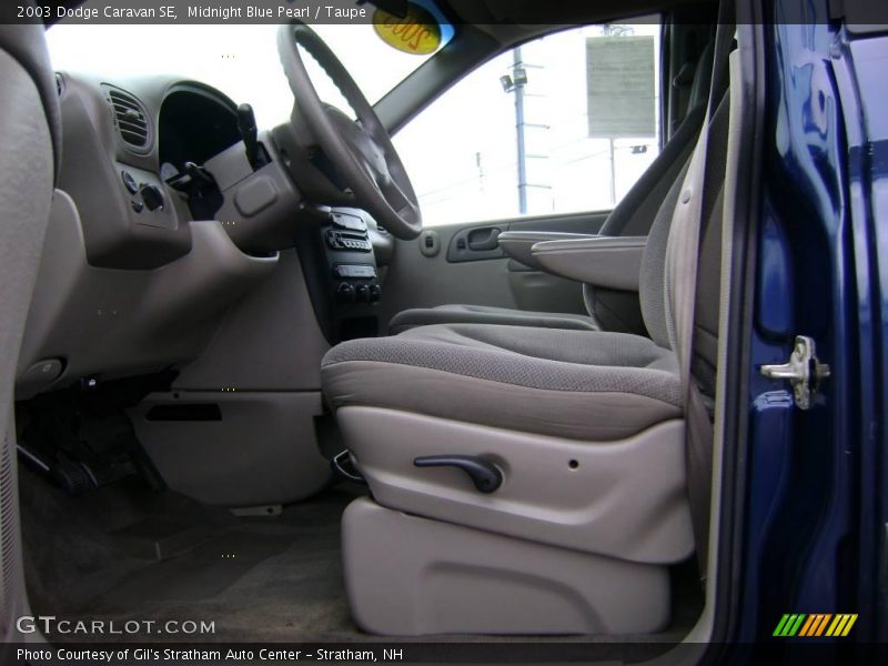 Midnight Blue Pearl / Taupe 2003 Dodge Caravan SE