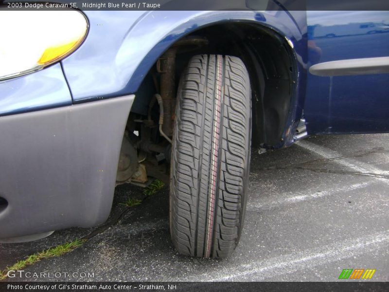 Midnight Blue Pearl / Taupe 2003 Dodge Caravan SE