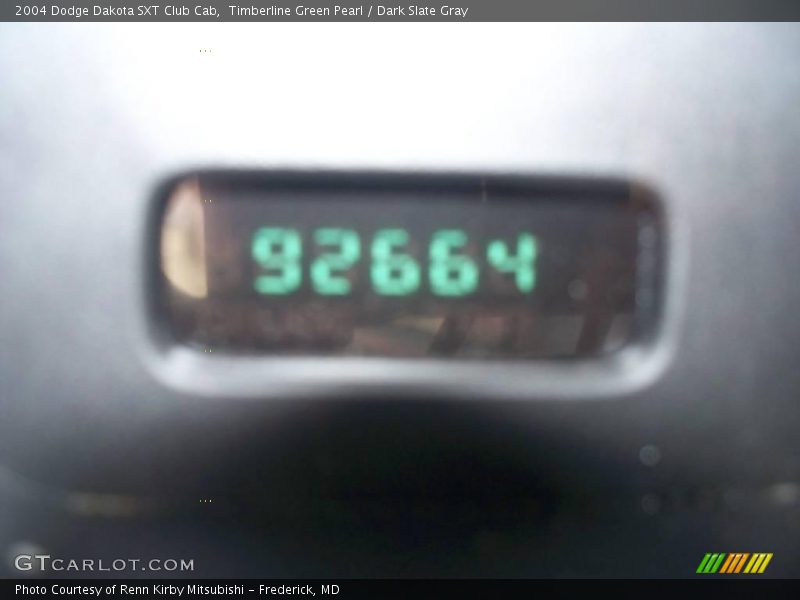 Timberline Green Pearl / Dark Slate Gray 2004 Dodge Dakota SXT Club Cab