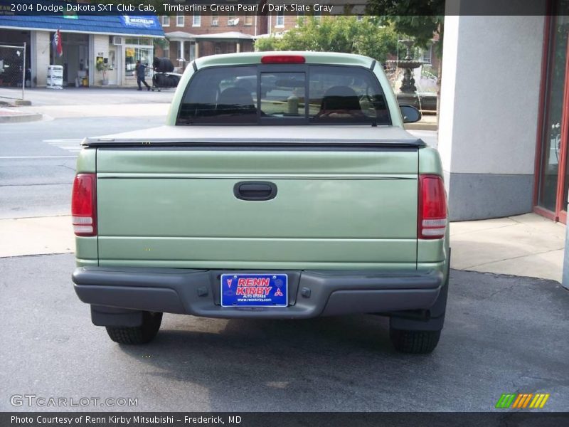 Timberline Green Pearl / Dark Slate Gray 2004 Dodge Dakota SXT Club Cab
