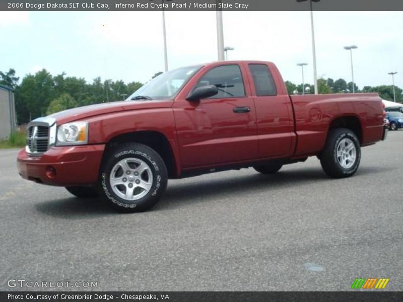 Inferno Red Crystal Pearl / Medium Slate Gray 2006 Dodge Dakota SLT Club Cab