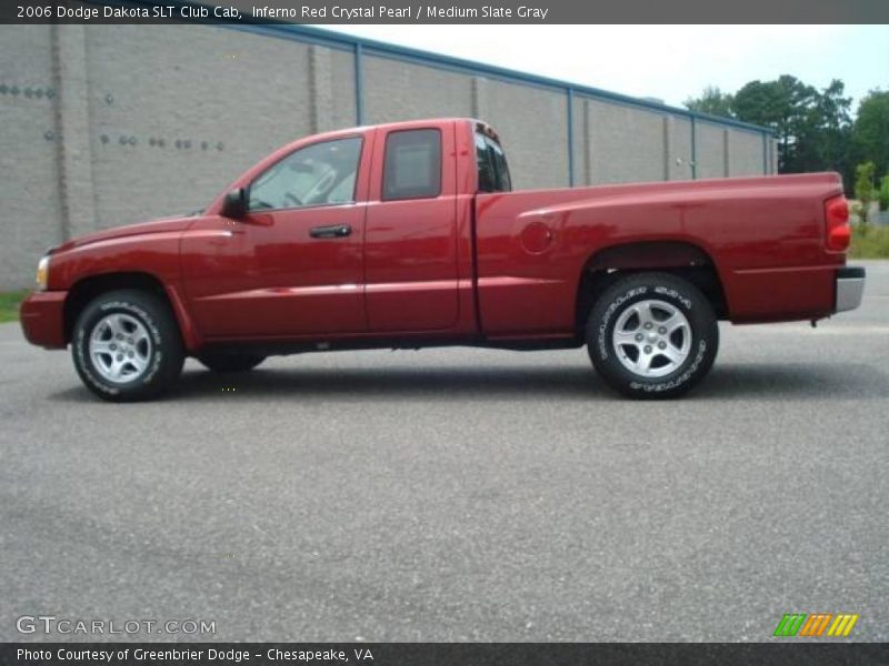 Inferno Red Crystal Pearl / Medium Slate Gray 2006 Dodge Dakota SLT Club Cab