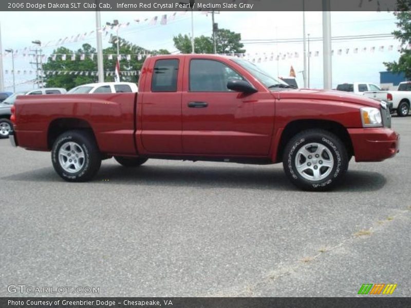 Inferno Red Crystal Pearl / Medium Slate Gray 2006 Dodge Dakota SLT Club Cab