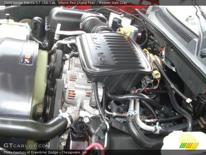 Inferno Red Crystal Pearl / Medium Slate Gray 2006 Dodge Dakota SLT Club Cab