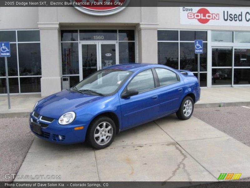 Electric Blue Pearlcoat / Dark Slate Gray 2005 Dodge Neon SXT