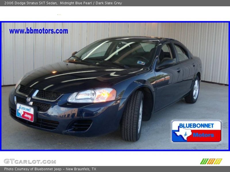 Midnight Blue Pearl / Dark Slate Grey 2006 Dodge Stratus SXT Sedan
