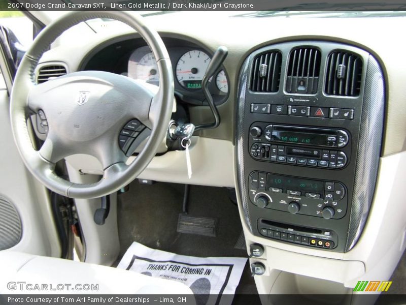 Linen Gold Metallic / Dark Khaki/Light Graystone 2007 Dodge Grand Caravan SXT