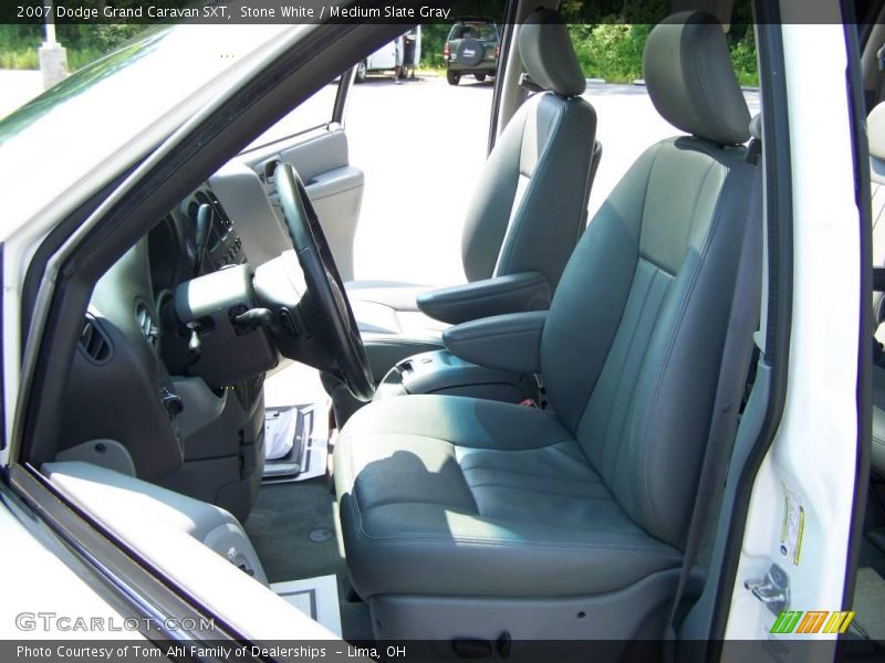 Stone White / Medium Slate Gray 2007 Dodge Grand Caravan SXT