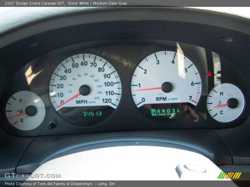 Stone White / Medium Slate Gray 2007 Dodge Grand Caravan SXT