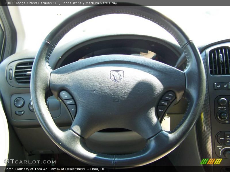 Stone White / Medium Slate Gray 2007 Dodge Grand Caravan SXT