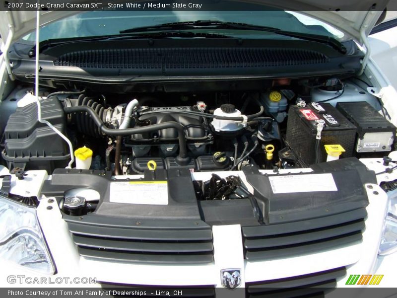 Stone White / Medium Slate Gray 2007 Dodge Grand Caravan SXT