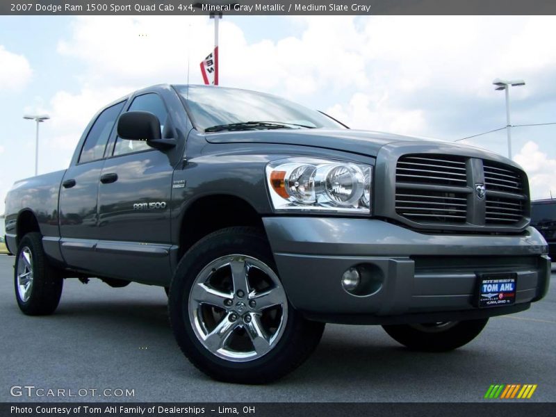 Mineral Gray Metallic / Medium Slate Gray 2007 Dodge Ram 1500 Sport Quad Cab 4x4