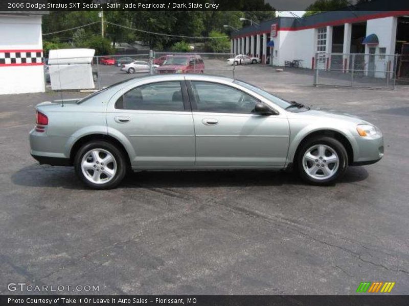 Satin Jade Pearlcoat / Dark Slate Grey 2006 Dodge Stratus SXT Sedan