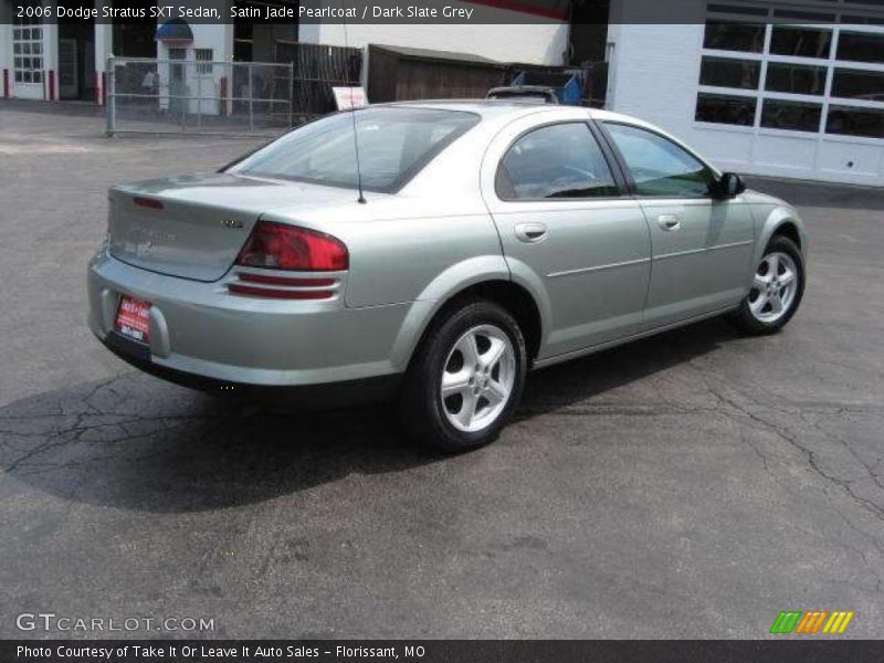Satin Jade Pearlcoat / Dark Slate Grey 2006 Dodge Stratus SXT Sedan