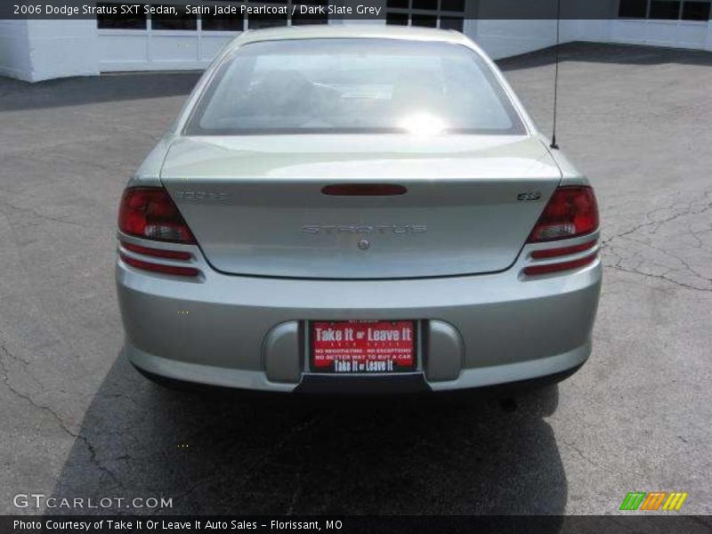 Satin Jade Pearlcoat / Dark Slate Grey 2006 Dodge Stratus SXT Sedan