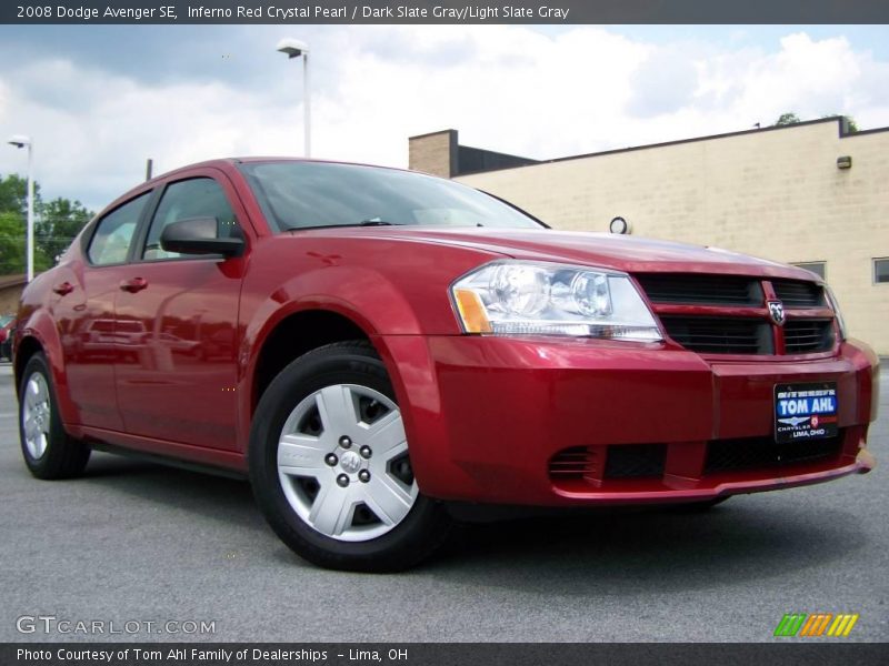 Inferno Red Crystal Pearl / Dark Slate Gray/Light Slate Gray 2008 Dodge Avenger SE