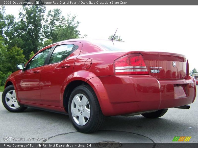 Inferno Red Crystal Pearl / Dark Slate Gray/Light Slate Gray 2008 Dodge Avenger SE