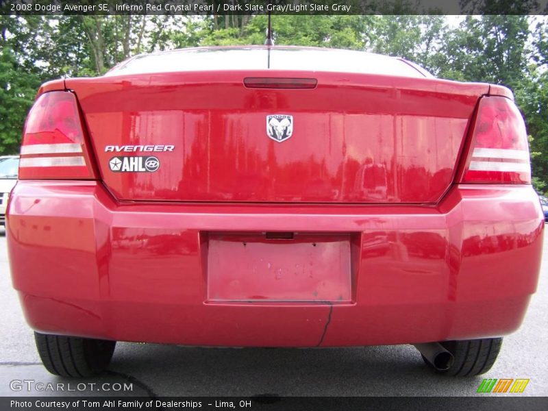 Inferno Red Crystal Pearl / Dark Slate Gray/Light Slate Gray 2008 Dodge Avenger SE