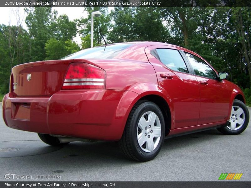 Inferno Red Crystal Pearl / Dark Slate Gray/Light Slate Gray 2008 Dodge Avenger SE
