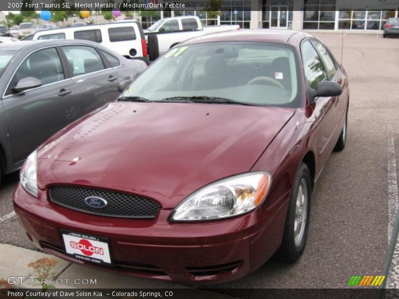 Merlot Metallic / Medium/Dark Pebble 2007 Ford Taurus SE