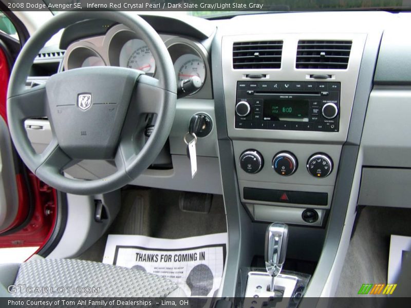 Inferno Red Crystal Pearl / Dark Slate Gray/Light Slate Gray 2008 Dodge Avenger SE