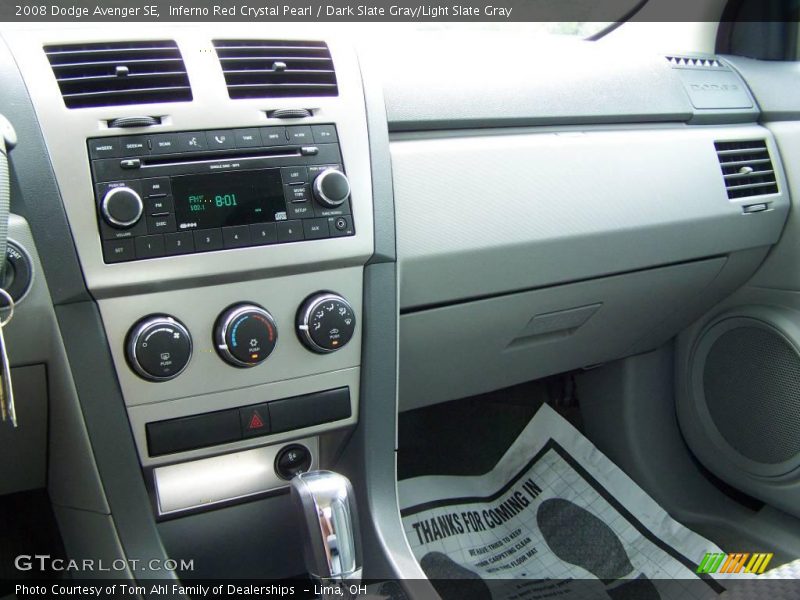 Inferno Red Crystal Pearl / Dark Slate Gray/Light Slate Gray 2008 Dodge Avenger SE