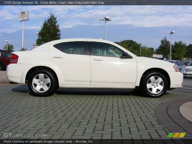 Stone White / Dark Slate Gray/Light Slate Gray 2008 Dodge Avenger SE