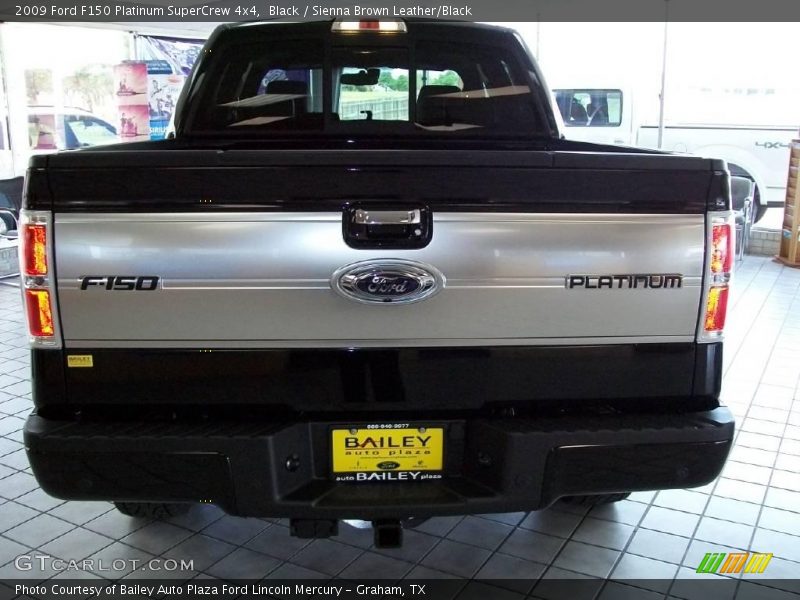 Black / Sienna Brown Leather/Black 2009 Ford F150 Platinum SuperCrew 4x4