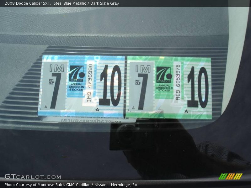 Steel Blue Metallic / Dark Slate Gray 2008 Dodge Caliber SXT