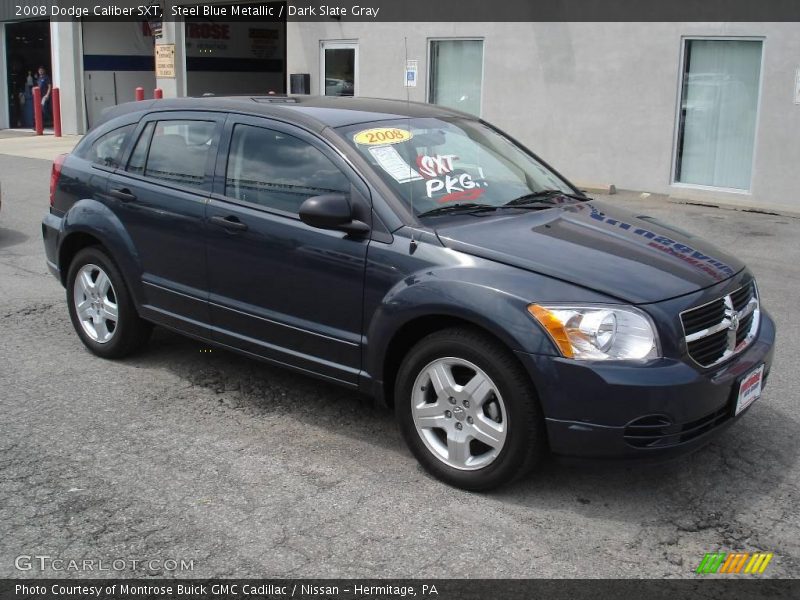 Steel Blue Metallic / Dark Slate Gray 2008 Dodge Caliber SXT
