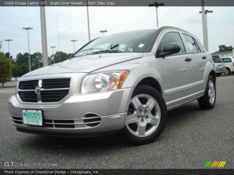 Bright Silver Metallic / Dark Slate Gray 2008 Dodge Caliber SXT