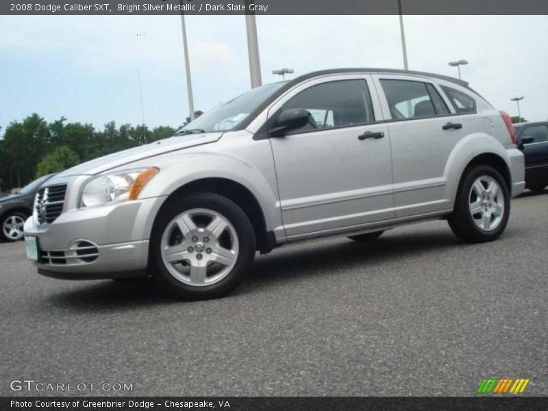 Bright Silver Metallic / Dark Slate Gray 2008 Dodge Caliber SXT