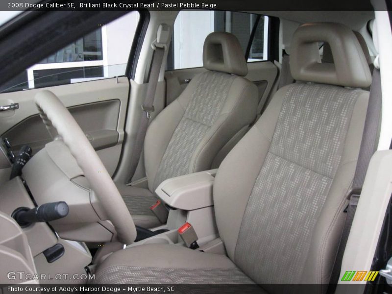 Brilliant Black Crystal Pearl / Pastel Pebble Beige 2008 Dodge Caliber SE