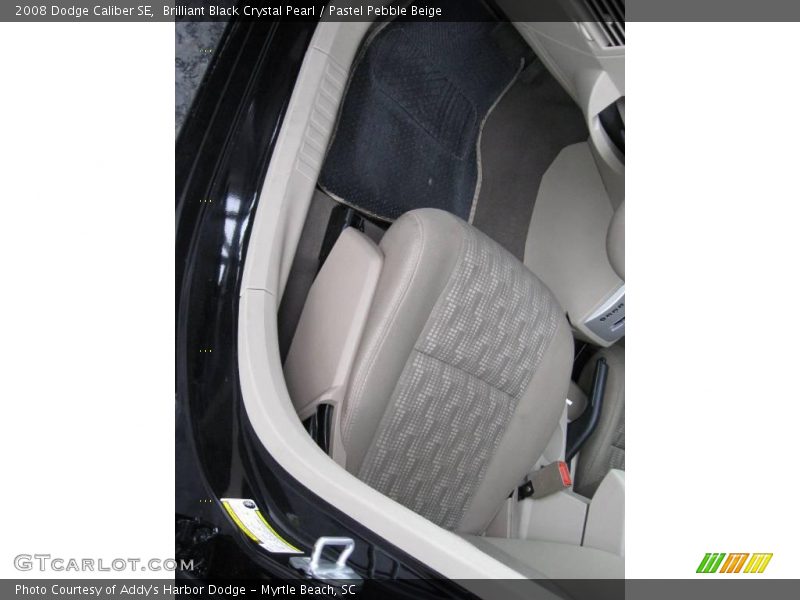 Brilliant Black Crystal Pearl / Pastel Pebble Beige 2008 Dodge Caliber SE